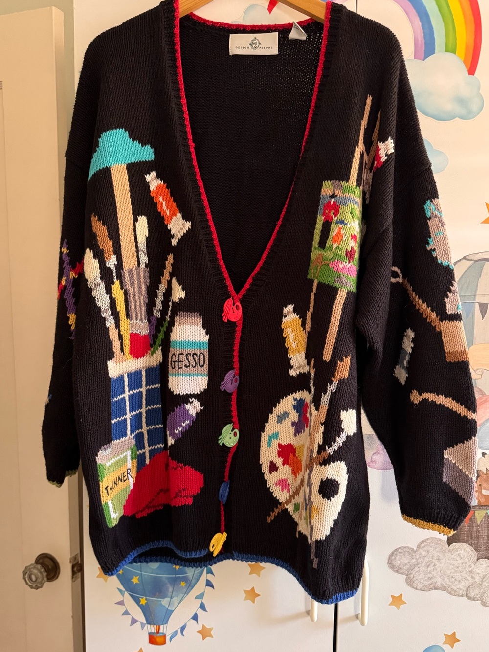 Vintage design options art cardigan 🎨 🌈